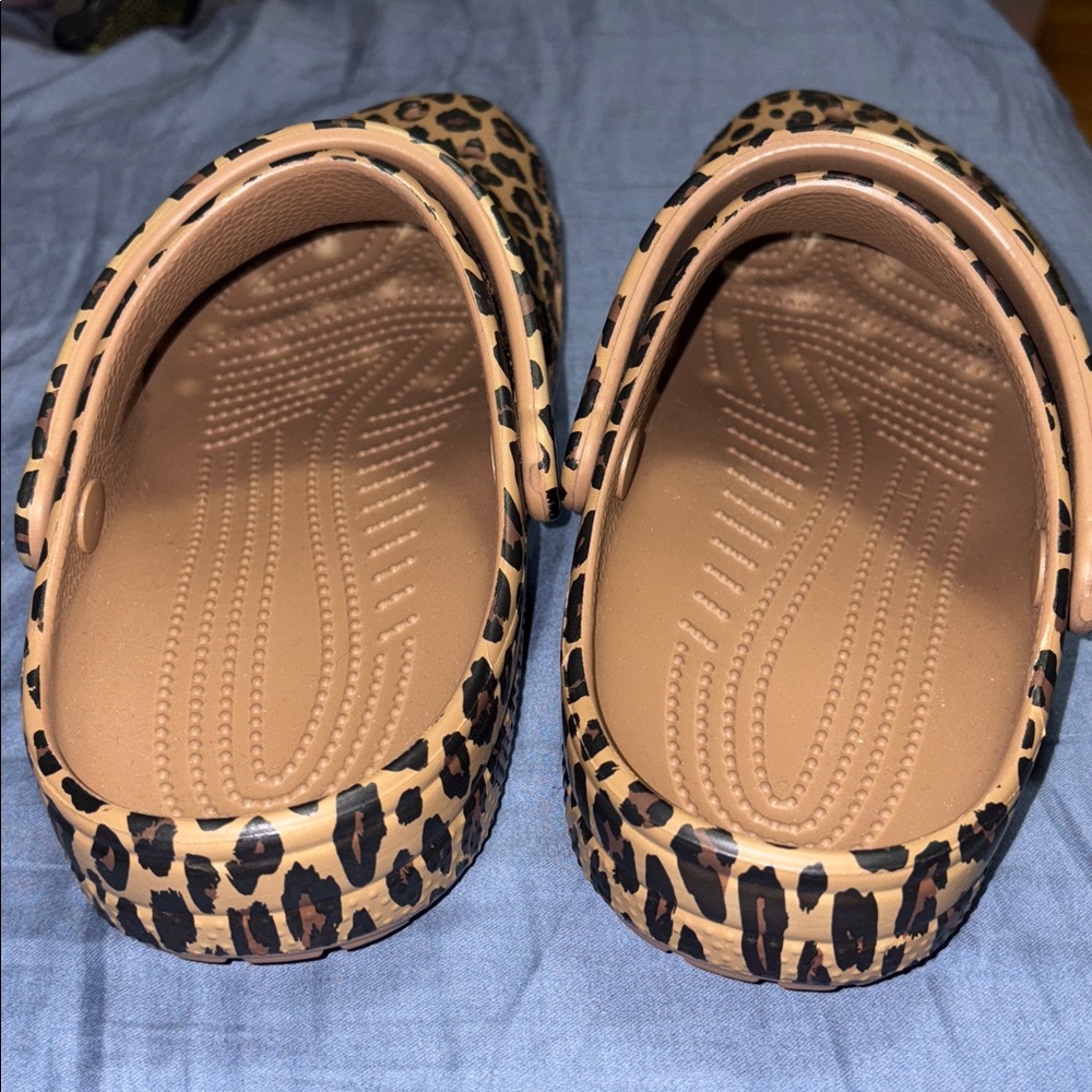 Leopard Print Crocs - Picture 3 of 3